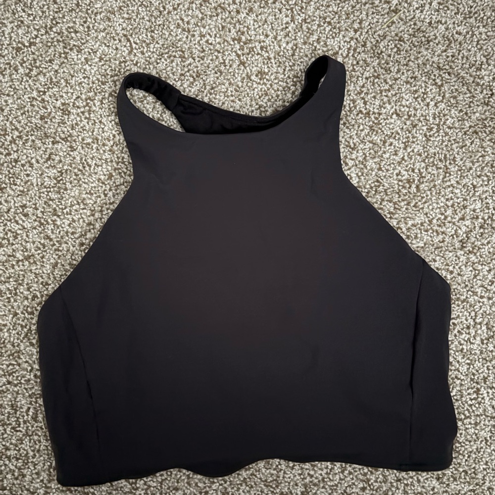 Black Sleeveless Crop Top Lululemon